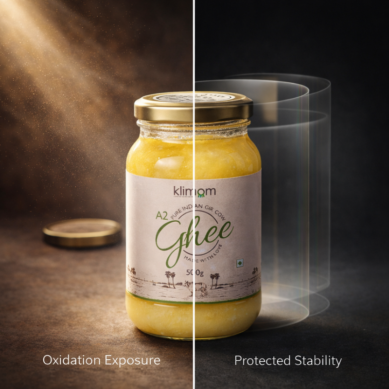 Why oxidation—not microbes alone—changes ghee quality