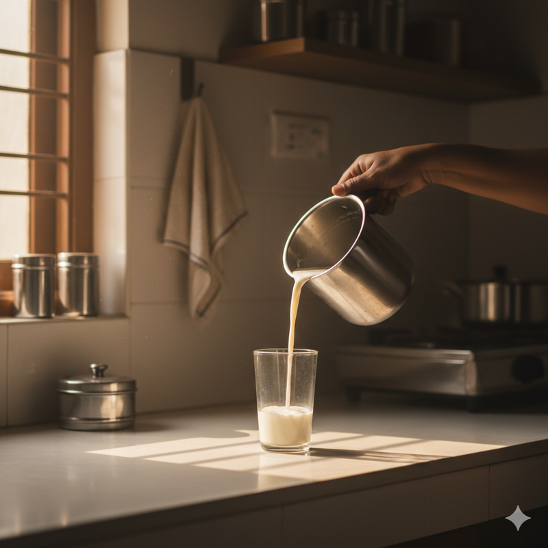 Milk doesn’t change only when it spoils. It changes every hour after milking.